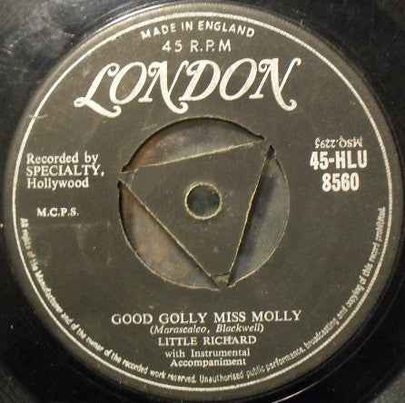 Little Richard : Good Golly Miss Molly / Hey-Hey-Hey-Hey (7", Single)