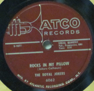 The Royal Jokers (2) : Don't Leave Me Fanny / Rocks In My Pillow (Shellac, 10")