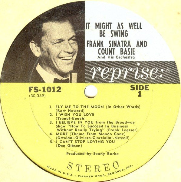 Frank Sinatra • Count Basie And His Orchestra* : It Might As Well Be Swing (LP, Album)