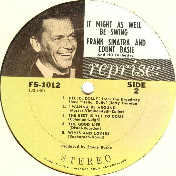 Frank Sinatra • Count Basie And His Orchestra* : It Might As Well Be Swing (LP, Album)