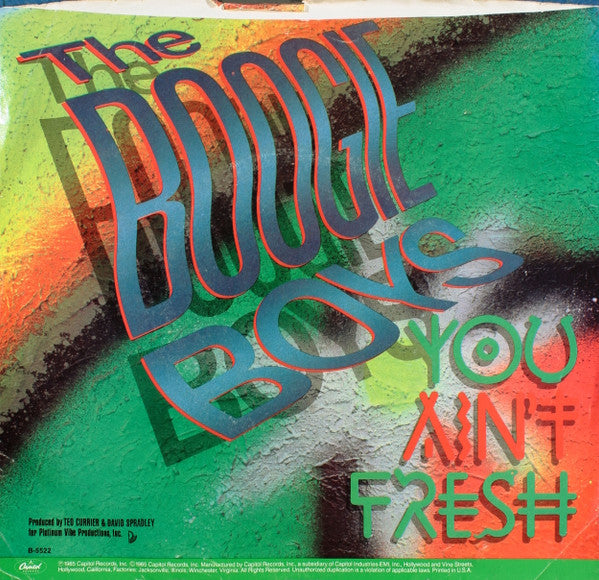 Buy Boogie Boys : You Ain't Fresh (7