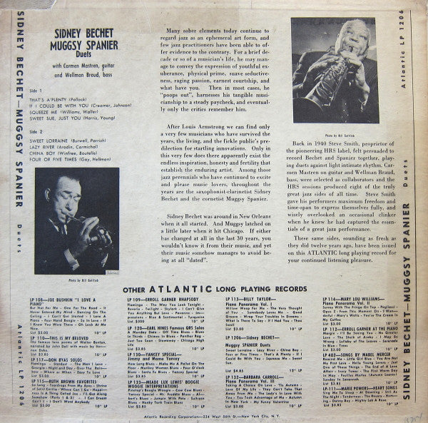 Sidney Bechet, Muggsy Spanier : Duets (LP)