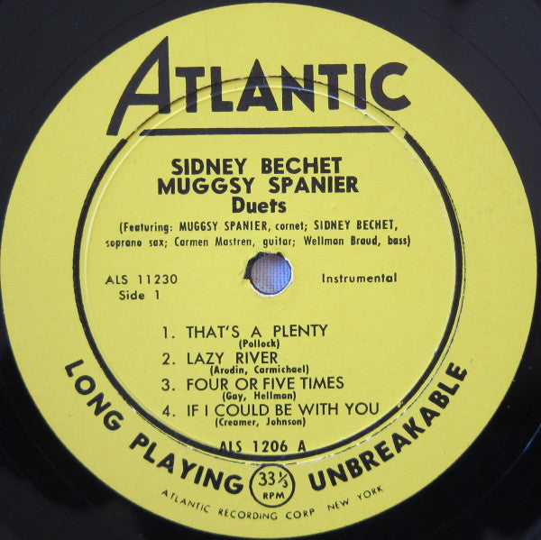 Sidney Bechet, Muggsy Spanier : Duets (LP)