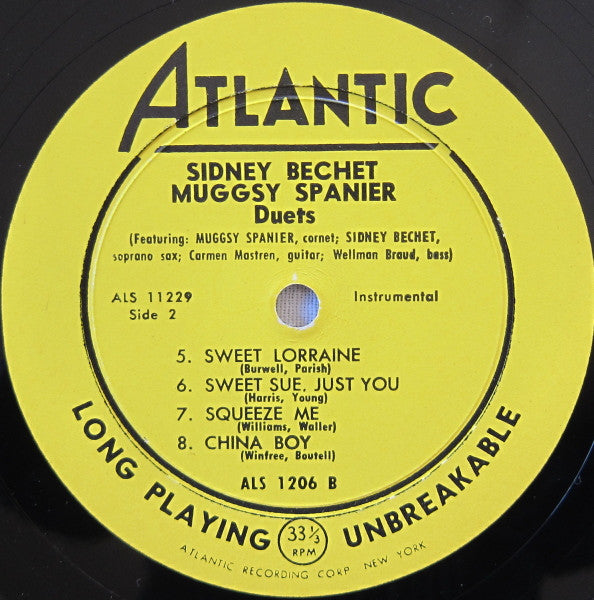 Sidney Bechet, Muggsy Spanier : Duets (LP)