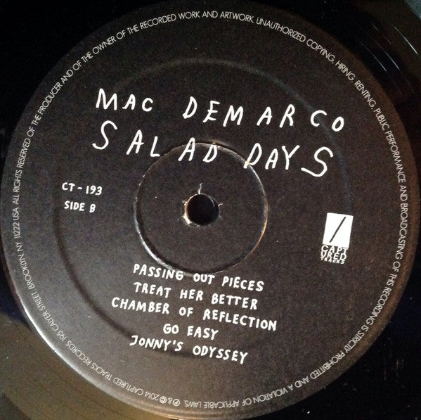 Mac DeMarco : Salad Days (LP, Album, Gat)