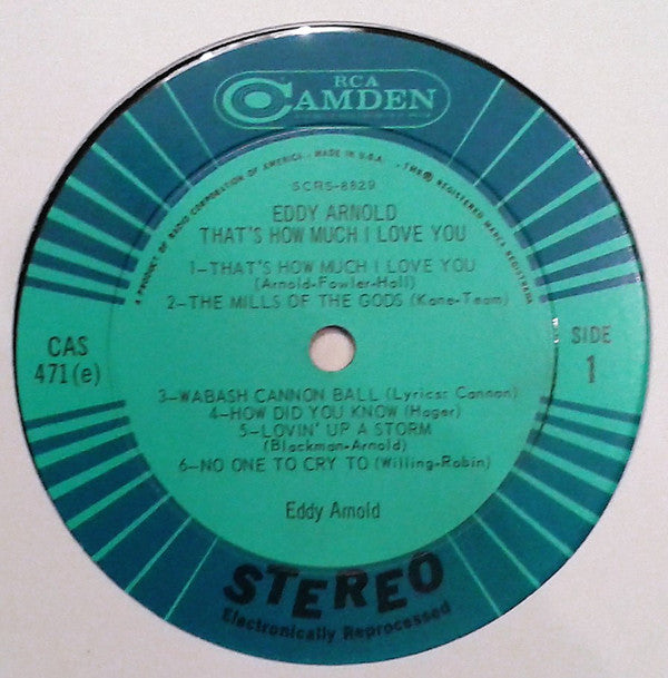 Eddy Arnold : That's How Much I Love You (LP, Album, Ind)