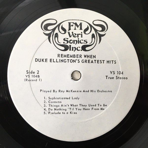 Ray McKenzie And His Orchestra : Remember When: Count Basie's And Duke Ellington's Greatest Hits (2xLP, Comp, Gat)