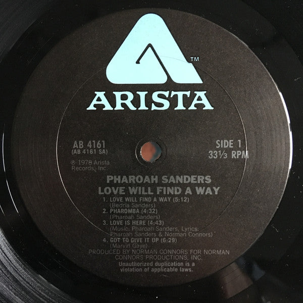 Pharoah Sanders : Love Will Find A Way (LP, Album, San)