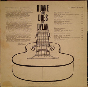 Duane Eddy : Duane Eddy Does Bob Dylan (LP, Album, Mono, Mon)