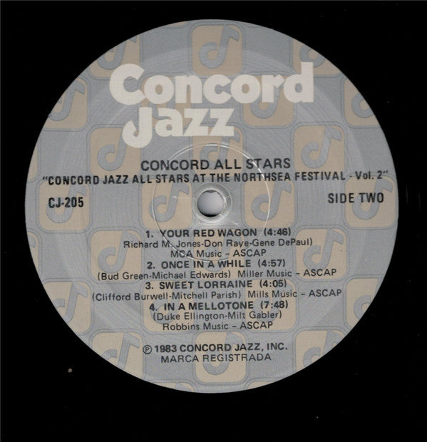 Concord Jazz All Stars : Concord Jazz All Stars At The Northsea Jazz Festival - Volume 2 (LP, Album)