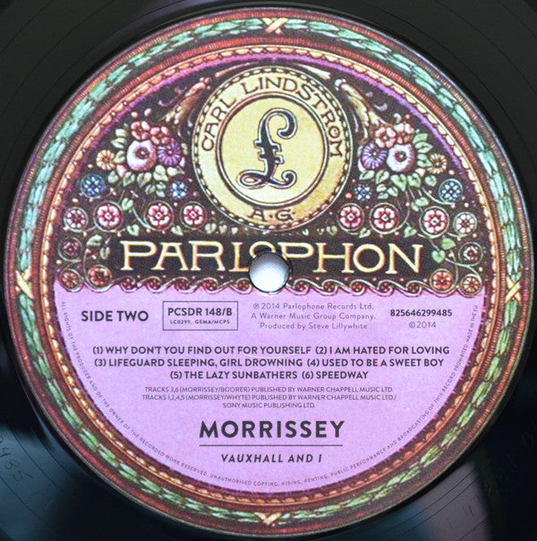 Morrissey : Vauxhall And I (LP, Album, RE, RM, Gat)