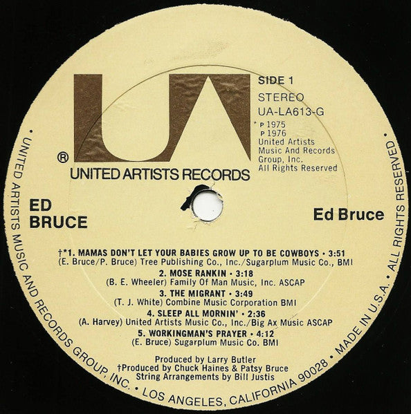 Ed Bruce : Ed Bruce (LP, Album)