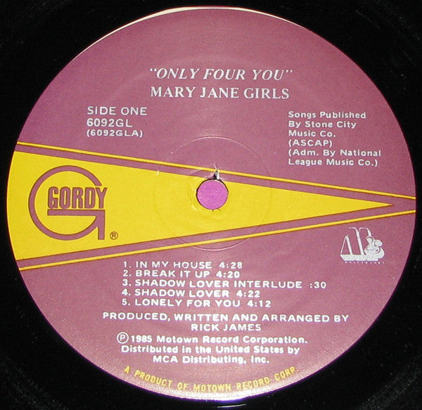 Mary Jane Girls : Only Four You (LP, Album)