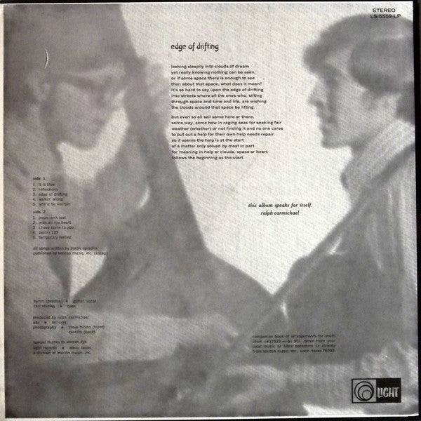 Byron Spradlin & Carl Stanley (4) : Edge Of Drifting (LP, Album)