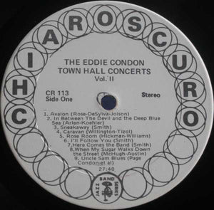 Eddie Condon : The Eddie Condon Concerts (Town Hall 1944) (LP, Album)