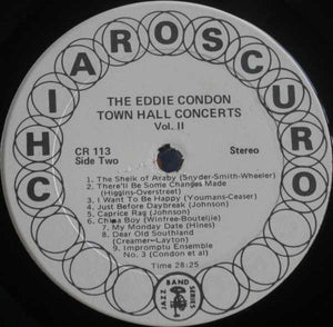 Eddie Condon : The Eddie Condon Concerts (Town Hall 1944) (LP, Album)