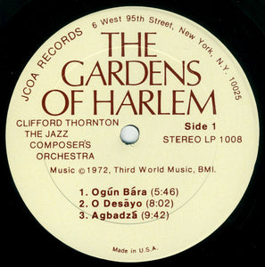 Clifford Thornton & The Jazz Composer's Orchestra : The Gardens Of Harlem (LP, Album)