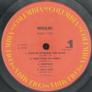 Wham! : Make It Big (LP, Album, Car)