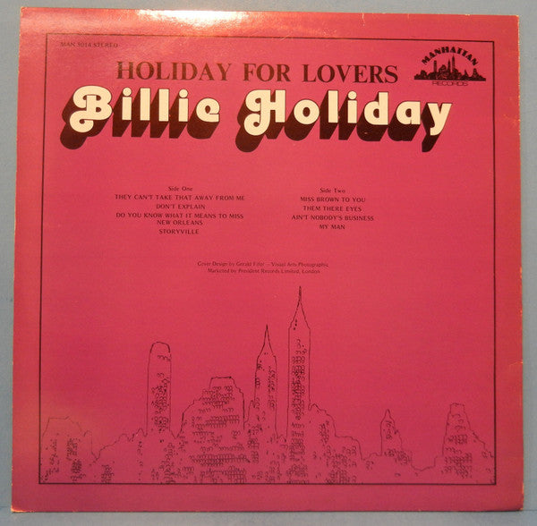 Billie Holiday : Holiday For Lovers (LP, Album, Comp)