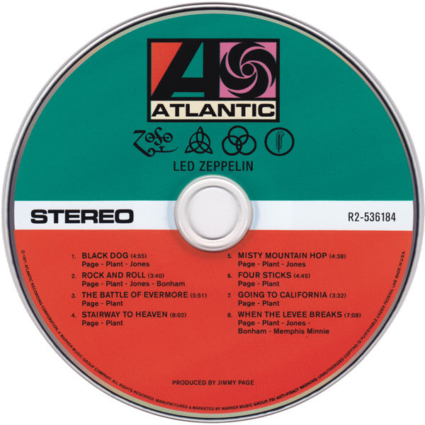 Led Zeppelin : Untitled (CD, Album, RE, RM + CD + Dlx, Tri)