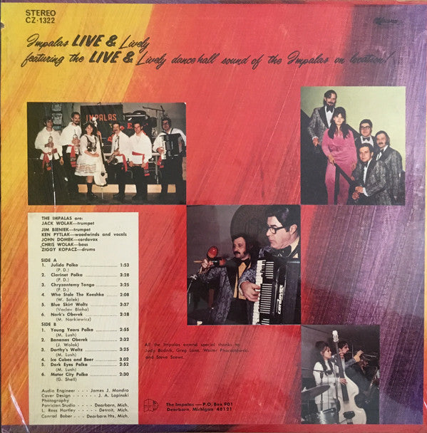 Impalas : Live & Lively (LP, Album)