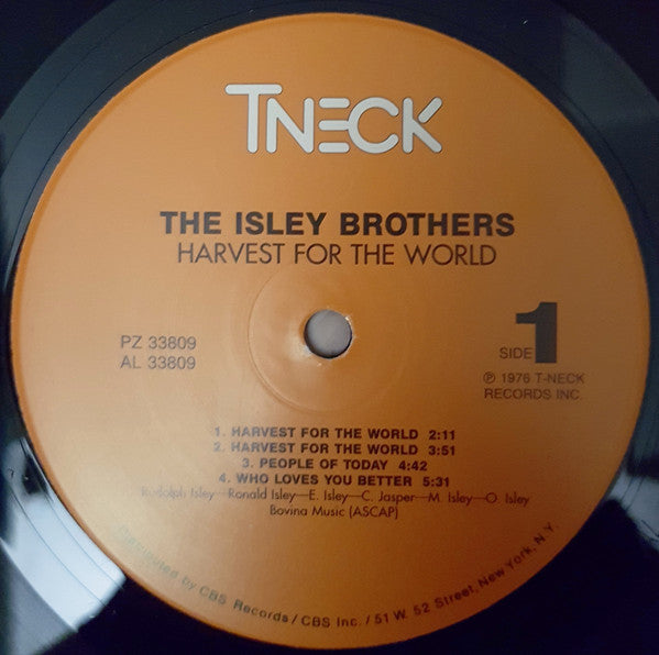 The Isley Brothers : Harvest For The World (LP, Album, RE)