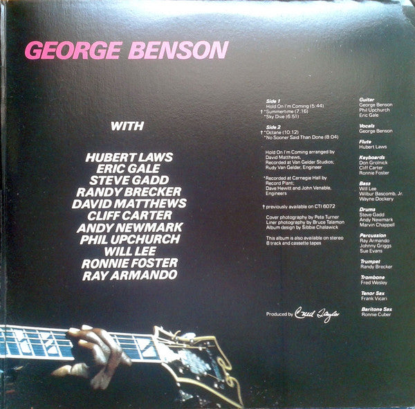 George Benson : Space (LP, Album, Gat)