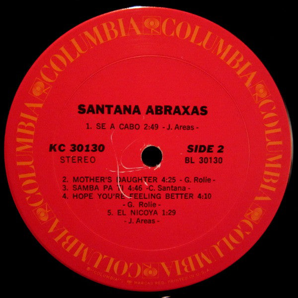 Santana : Abraxas (LP, Album, Pit)