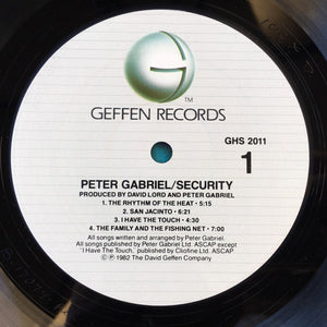 Peter Gabriel : Security (LP, Album)