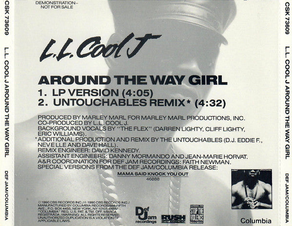 L.L. Cool J* : Around The Way Girl (CD, Single, Promo)