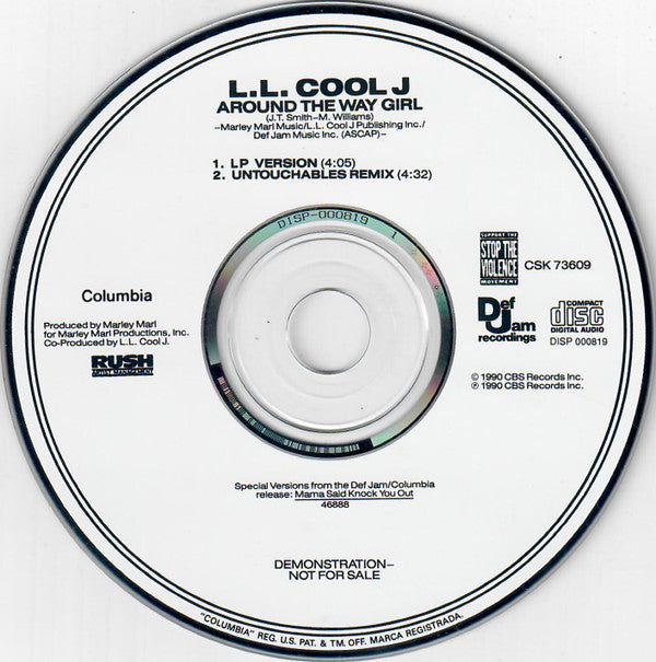 L.L. Cool J* : Around The Way Girl (CD, Single, Promo)