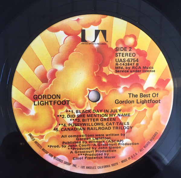 Gordon Lightfoot : The Best Of Gordon Lightfoot (LP, Comp, Club, Ind)