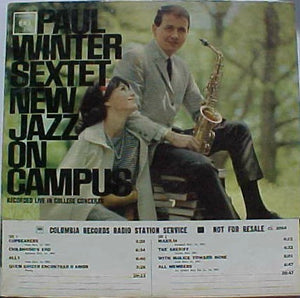 The Paul Winter Sextet : New Jazz On Campus (LP, Album, Mono, Promo)