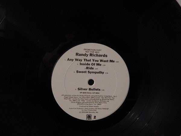 Randy Richards : Randy Richards (LP, Album, Promo)