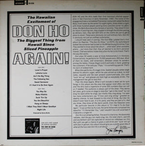 Don Ho And The Aliis : Don Ho - Again (LP, Album)