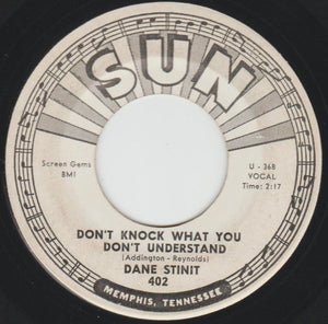 Dane Stinit : Don't Knock What You Don't Understand (7", Single, Promo)