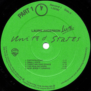 Laurie Anderson : United States Live (5xLP, Album + Box)