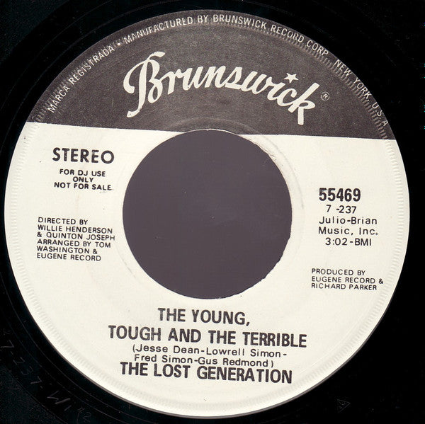 The Lost Generation : The Young, Tough And The Terrible (7", Promo)