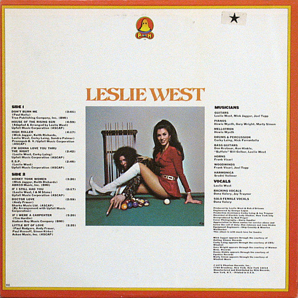 Leslie West : The Great Fatsby (LP, Album)