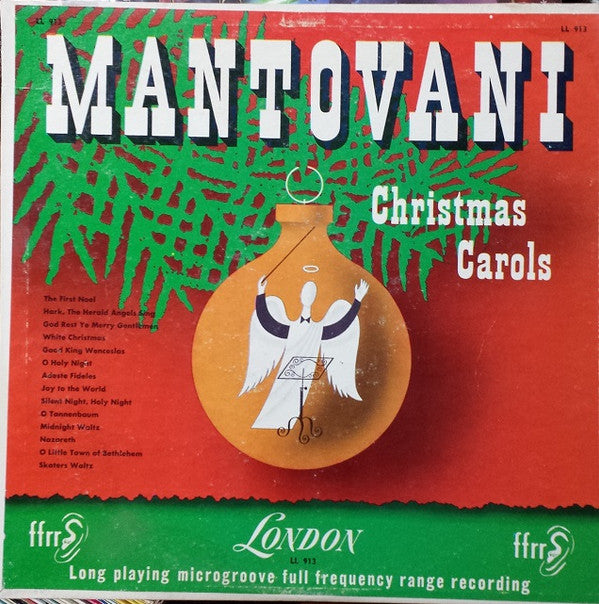 Mantovani And His Orchestra : Christmas Carols (LP, Album, Mono)