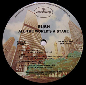 Rush : All The World's A Stage (2xLP, Album, Ter)