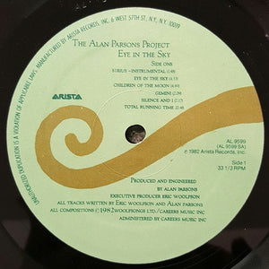 The Alan Parsons Project : Eye In The Sky (LP, Album, Ele)