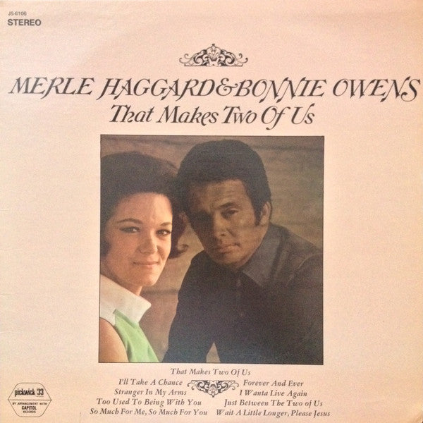 Merle Haggard & Bonnie Owens : That Makes Two Of Us (LP, Album, RE)