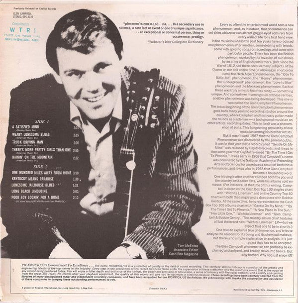 Glen Campbell : A Satisfied Mind (LP, Comp)