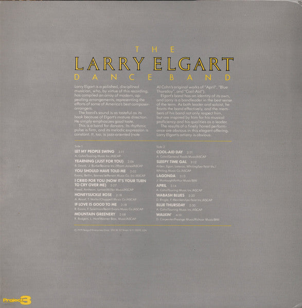 Larry Elgart : The Larry Elgart Dance Band (LP, Album)