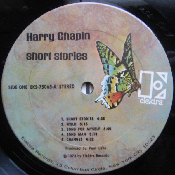 Harry Chapin : Short Stories (LP, Album, Gat)