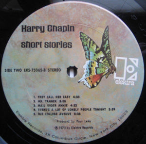 Harry Chapin : Short Stories (LP, Album, Gat)