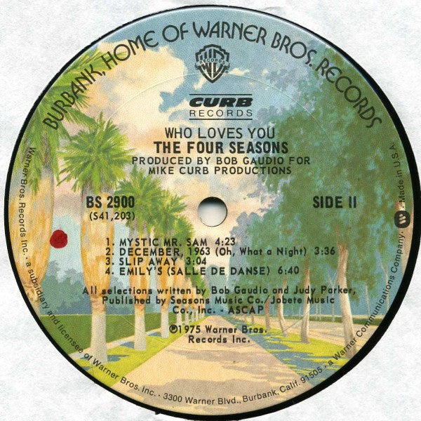 The Four Seasons : Who Loves You (LP, Album, Ter)