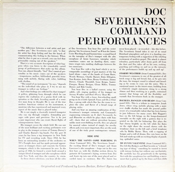 Doc Severinsen : Command Performances (LP, Album, Comp, Gat)