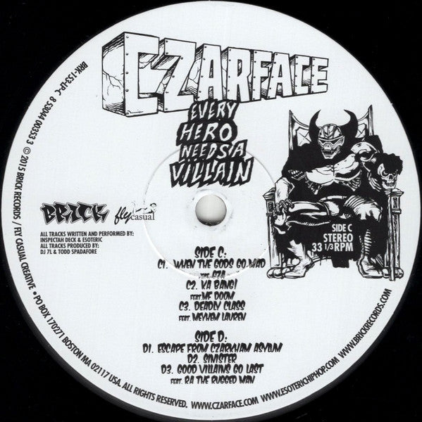Czarface : Every Hero Needs A Villain (2xLP, Album)